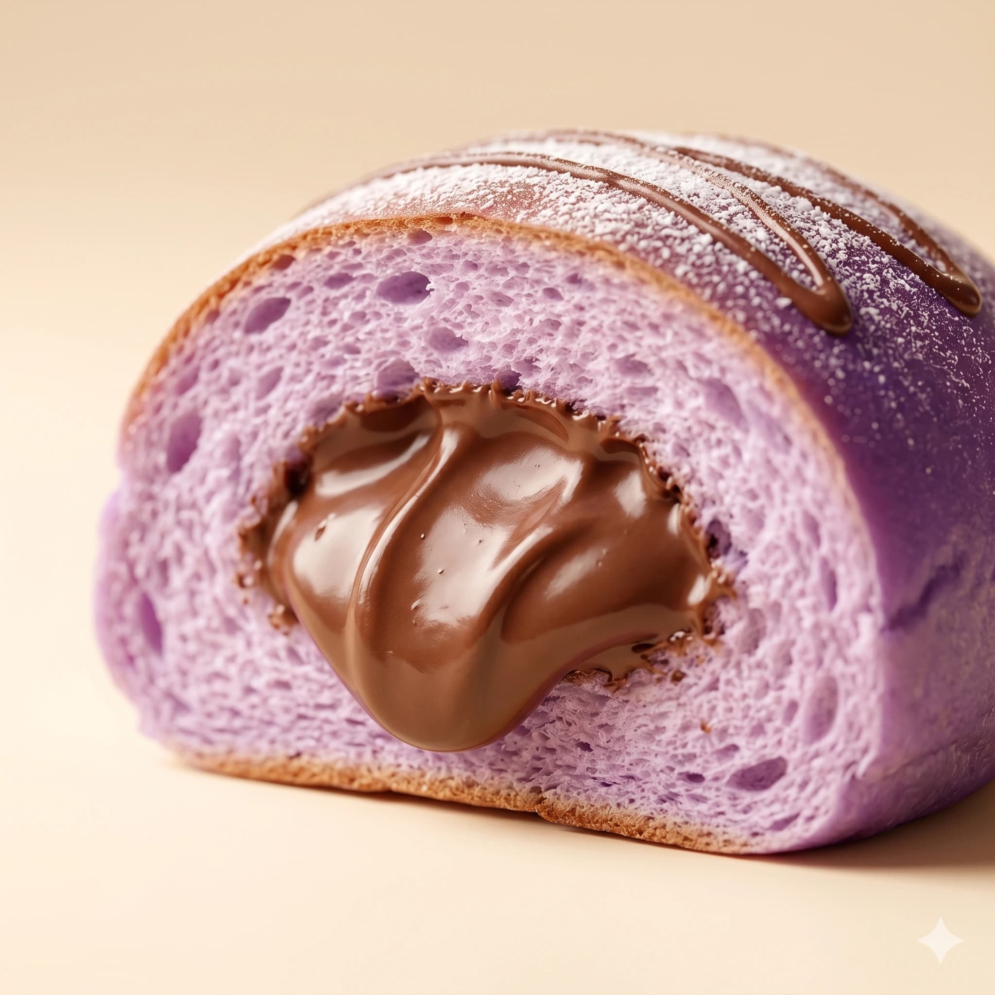 Taro Chocolate Bun