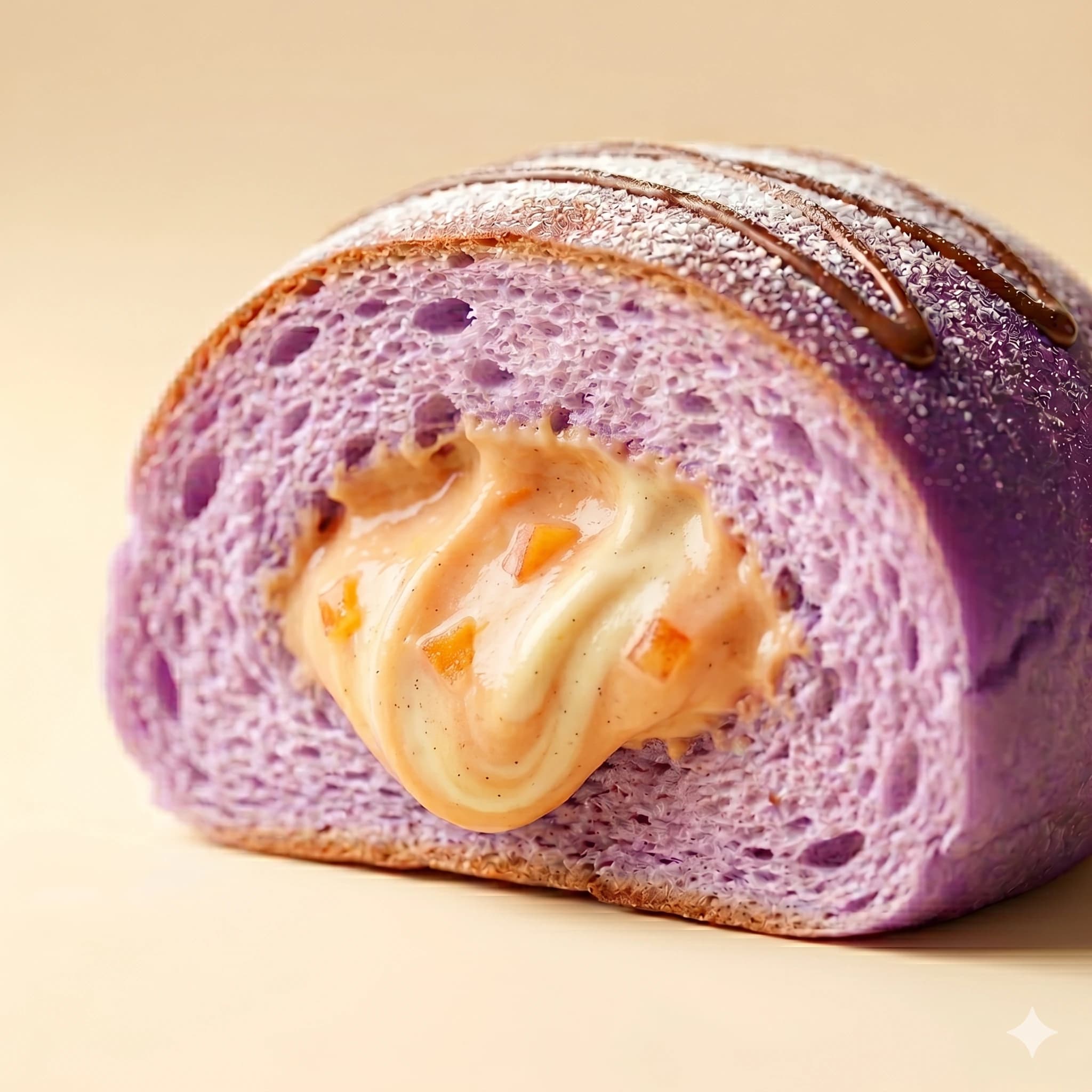 Taro Lemon Mascarpone Bun