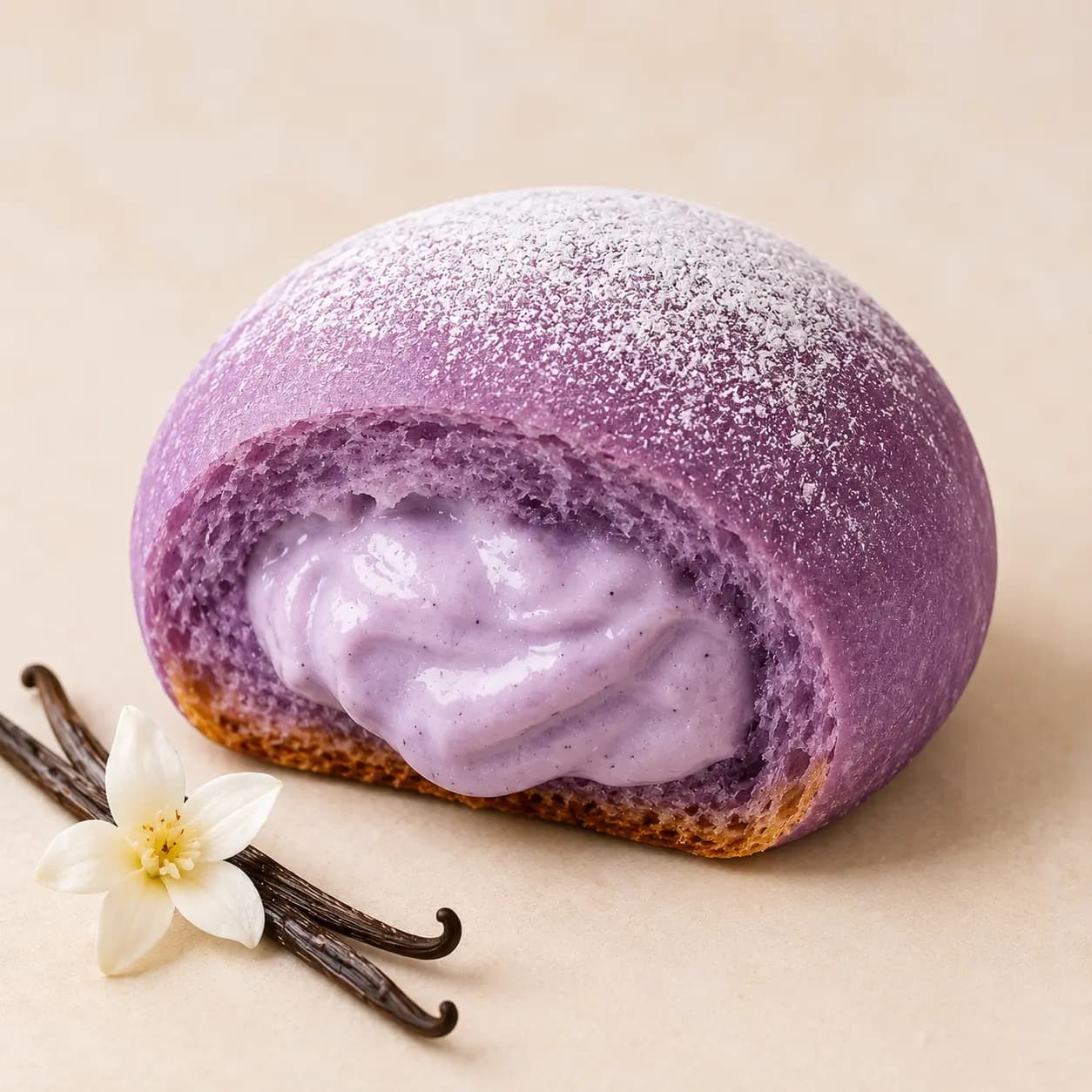 Taro Vanilla Bun